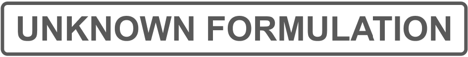 Unknown Formulation Tag