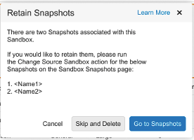 Retaining Snapshots for Deleted Sandboxes 2