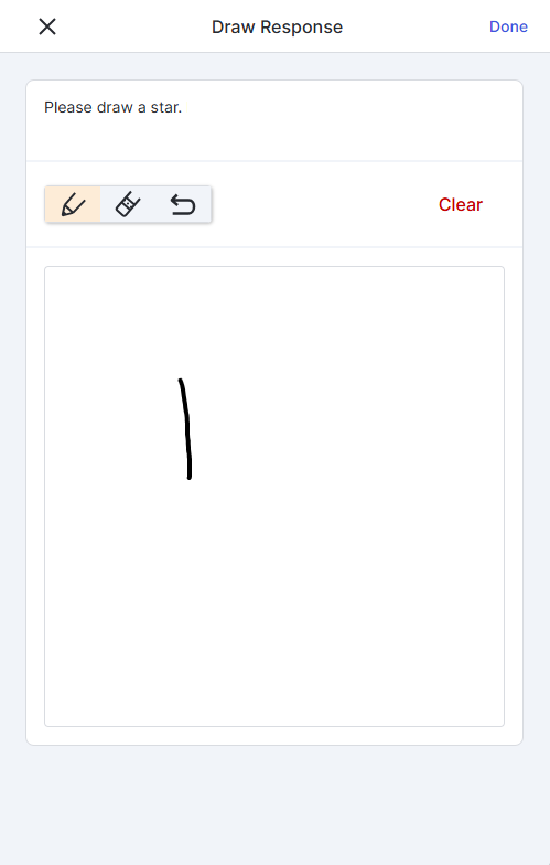 Free Draw page showing the Edit window open with the write tool selected and a single line drawn.